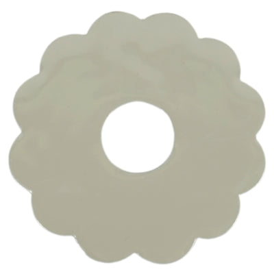 Stjernsund kaarsenring loua bloem grijs glans 9,3 cm | 24 stuks