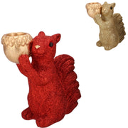 Daan kromhout schaal jingle eekhoorn staand rood goudkleurig 16 cm 2 assorti | 6 stuks - afbeelding 1