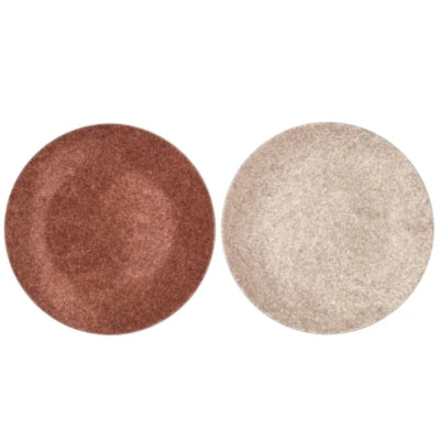Decoratiebord melamine shine bronskleurig nude 22 cm 2 assorti | 18 stuks
