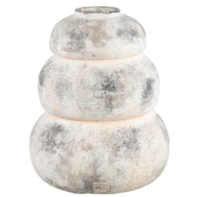 Ptmd pot bulby beige roze l 36 cm | 2 stuks