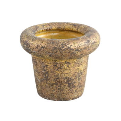 Ptmd bloempot relandi xs goudkleurig 17 cm | 8 stuks