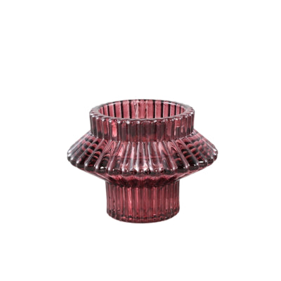 Ptmd kandelaar milandi duo roze 6 cm | 12 stuks