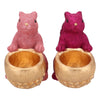 Daan kromhout schaal jingle eekhoorn zittend roze 22 cm 2 assorti | 6 stuks