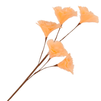Daan kromhout kunsttak feather bloemen oranje 85 cm | 8 stuks