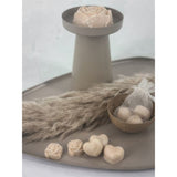 Daan kromhout amberblokje roos babypoeder 2,5 cm organza zakje met 4 stuks | 24 stuks - afbeelding 2
