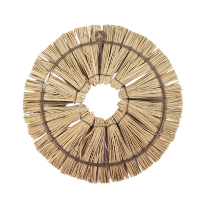 Wanddecoratie boho riet naturel 22 cm | 12 stuks