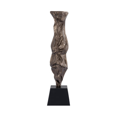 Ptmd kandelaar fleure aluminium bronskleurig s 62 cm | 2 stuks