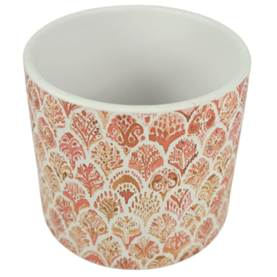 Bloempot orange keramiek 13,5 cm | 6 stuks