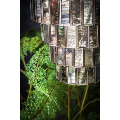 Ptmd hanglamp ceylin zilverkleurig 51 cm | 2 stuks
