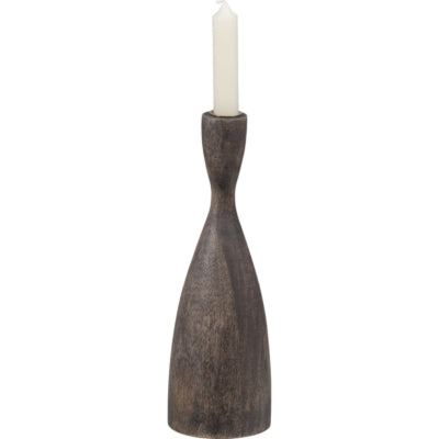 Woood kaarsenhouder rosa hout 28 cm | 8 stuks