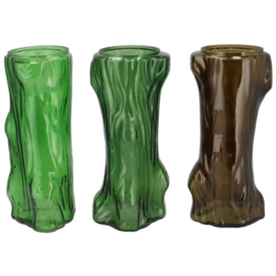 Daan kromhout vaas tree groen 19 cm 3 assorti | 12 stuks