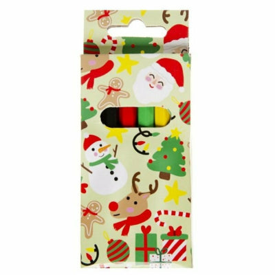 Duckiez kleurpotloden kerst 8,5 cm 6 stuks | 48 stuks