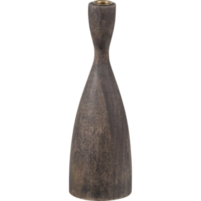 Woood kaarsenhouder rosa hout 28 cm | 8 stuks