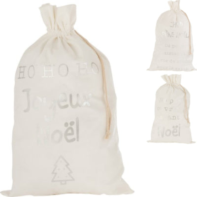 J-line tas kerst frans 80 cm 3 assorti | 12 stuks