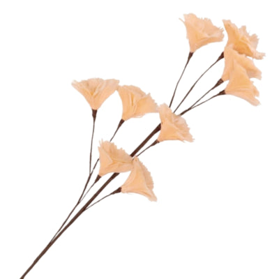 Daan kromhout kunsttak feather bloemen perzik 110 cm | 8 stuks