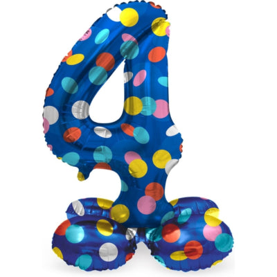 Folat folieballon staand 4 dots 41 cm | 20 stuks