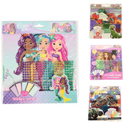 Sticker scene diamonds en foam 300-delig 4 assorti | 24 stuks - afbeelding 1