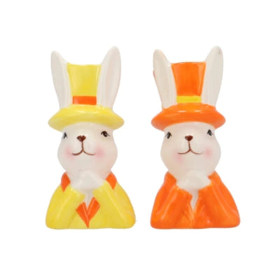 Vaas paashaas easter bunny 11 cm 2 assorti | 12 stuks