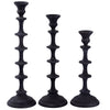 Ptmd kandelaar freddie s zwart 31,5 cm | 6 stuks
