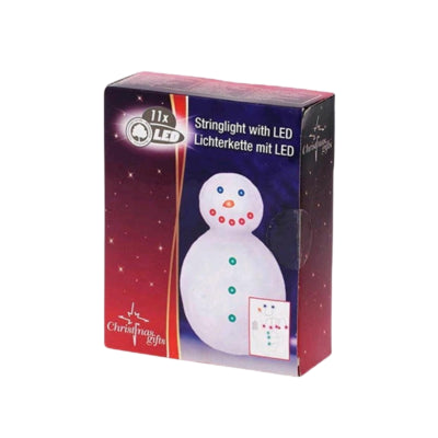 Sneeuwpop lichtketting led op batterij 275 cm | 24 stuks
