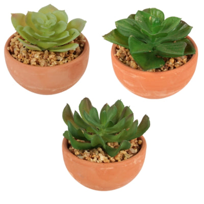 Kunstplant in pot 9 cm 3 assorti | 12 stuks