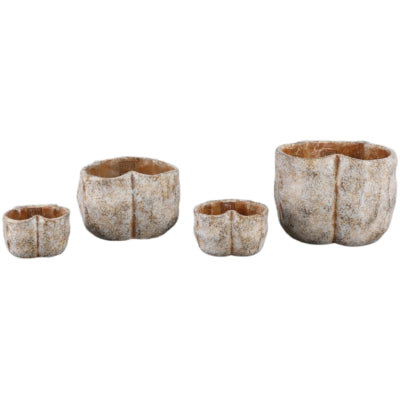 Ptmd bloempot roddie créme 22 cm | 4 stuks