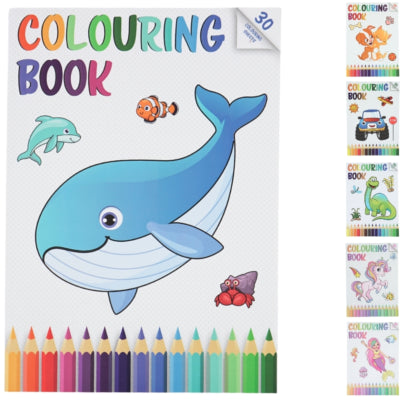 Kleurboek a4 30 paginas 6 assorti | 24 stuks