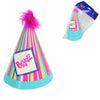 Bratz feesthoeden met elastiek 16 cm 8 stuks | 24 stuks