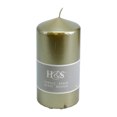 H s stompkaars goudkleurig 7 x 14 cm | 24 stuks