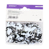 Amscan confetti hoeden en strikjes metallic zwart wit 14 g | 48 stuks
