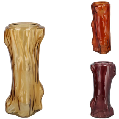 Daan kromhout vaas tree bruin 19 cm 3 assorti | 12 stuks