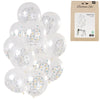 Folat ballonnen origami cijfer 10 jaar 30 cm set van 12 | 24 stuks