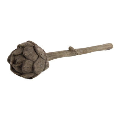 Countryfield kunstbloem artisjok silvia bruin 39 cm | 12 stuks
