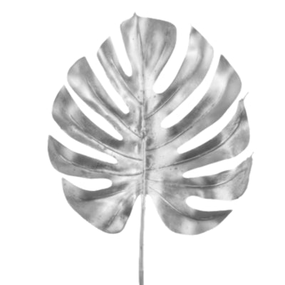Hbx kunsttak monstera zilverkleurig 72 cm | 20 stuks