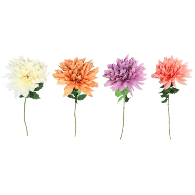Kunstbloem dahlia 69 cm 4 assorti | 24 stuks