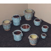 Ptmd bloempot shay s blauw 13,5 cm | 18 stuks