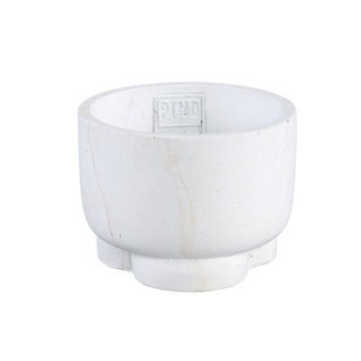 Ptmd bloempot marmy crème s 12 cm | 12 stuks