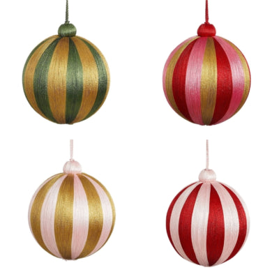 House of seasons kerstbal 10 cm 4 assorti | 12 stuks