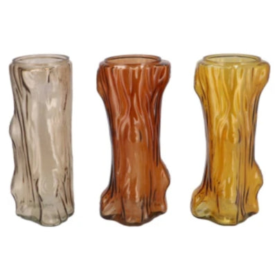 Daan kromhout vaas tree bruin 14 cm 3 assorti | 12 stuks