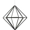 Ginger ray geometrische hangdecoratie zwart 22 cm | 10 stuks