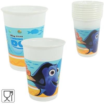 Disney plastic bekers finding dory 200 ml 8 stuks | 24 stuks