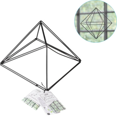 Ginger ray geometrische hangdecoratie zwart 22 cm | 10 stuks