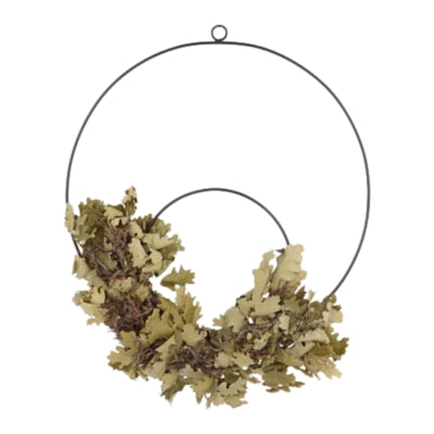 Daan kromhout wanddecoratie circle oak metaal zwart 40 cm | 24 stuks