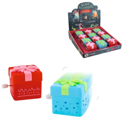 Speelgoed opwindbaar cadeautje wichtel wonderland 3,6 cm 2 assorti | 24 stuks