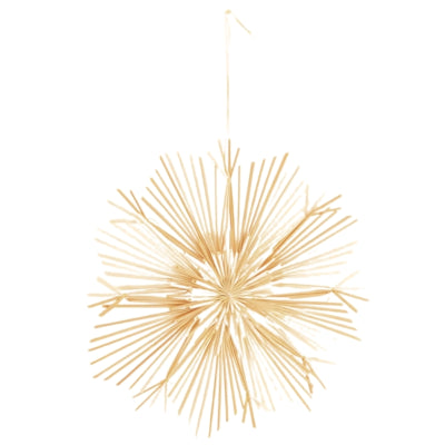 Hanger snowflake riet naturel 23 cm | 12 stuks
