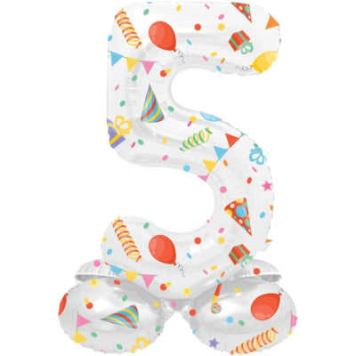 Folat folieballon staand 5 joyful party 41 cm | 20 stuks