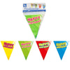 Folat mini vlaggenlijn happy birthday 3 meter | 24 stuks