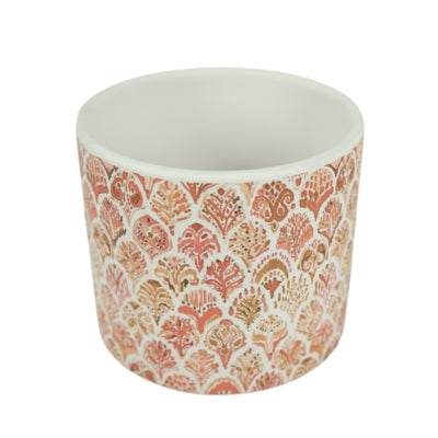 Bloempot orange keramiek 12 cm | 12 stuks