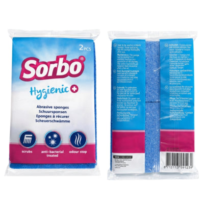 Sorbo schuurspons hygienic+ set van 2 | 24 stuks