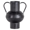 Woood vaas vere metaal zwart 28 cm | 6 stuks